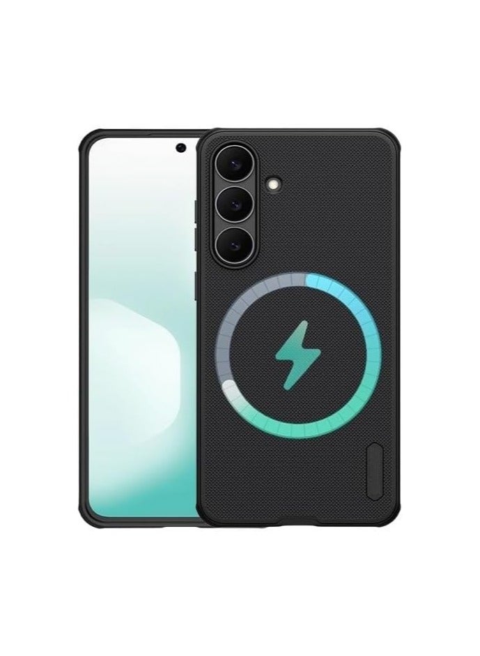 Magnetic Case Compatible with Samsung Galaxy S25 FE 5G, Frosted Shield Pro Slim Edition Matte Hard PC Back Case Soft TPU Edge Shock Protection Back Cover - Image 1